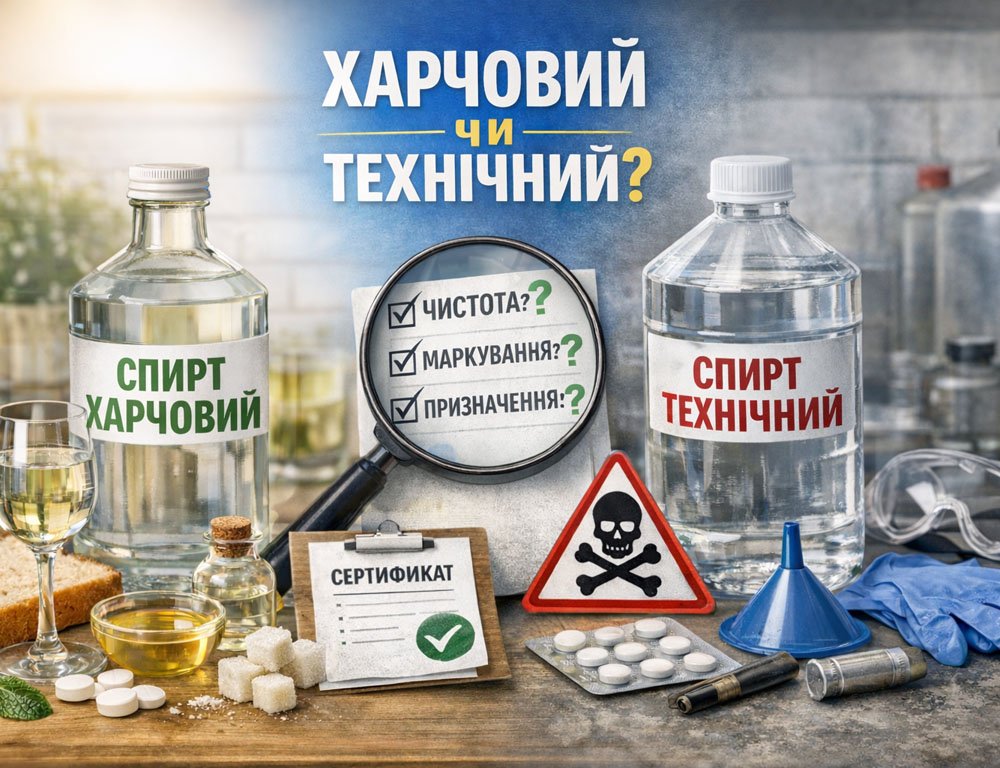Как отличить питьевой спирт от технического